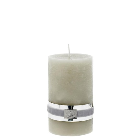 Blockljus Rustic 12,5 cm Silvergrå