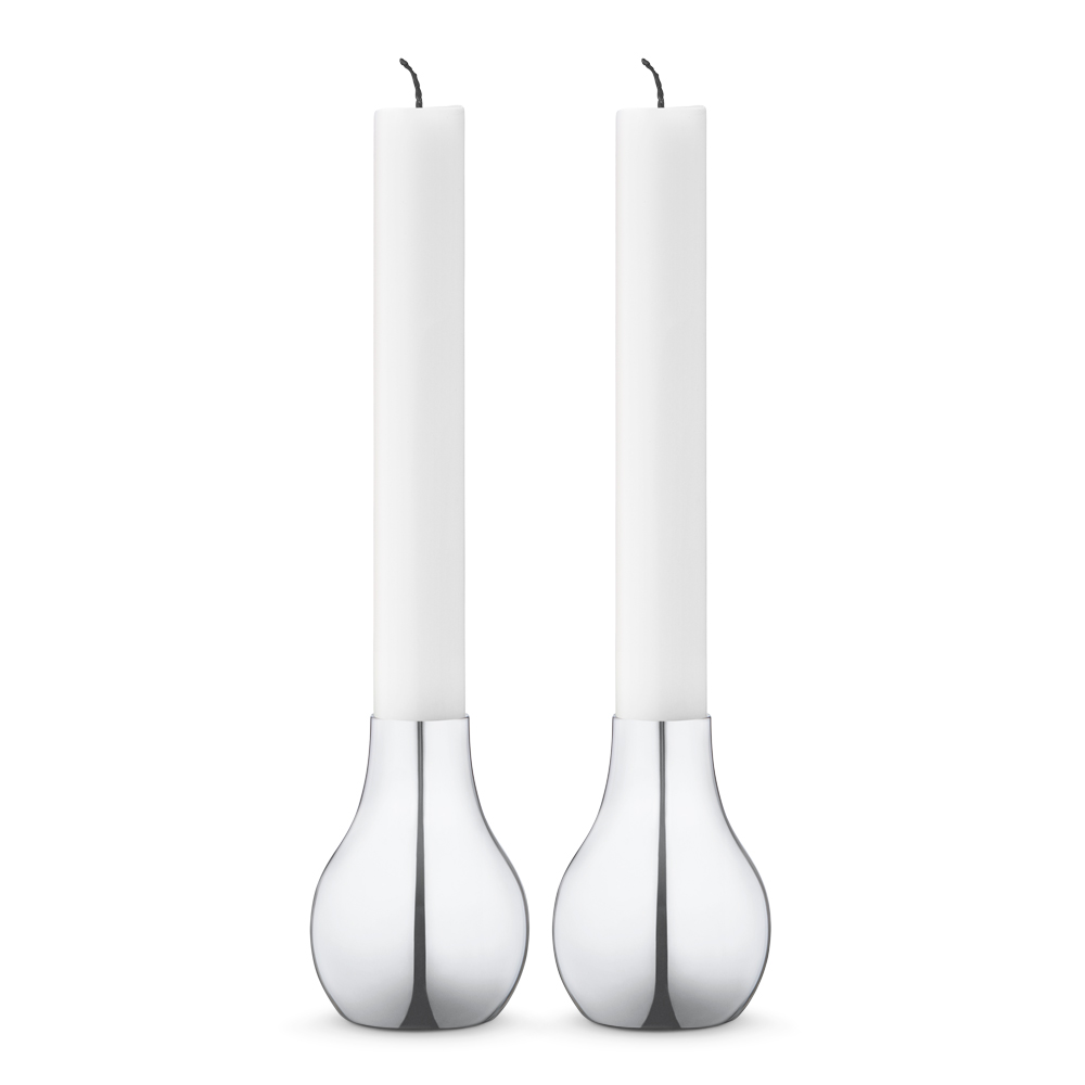 Georg Jensen - Cafu Ljusstake 7,6 cm 2-pack Rostfri