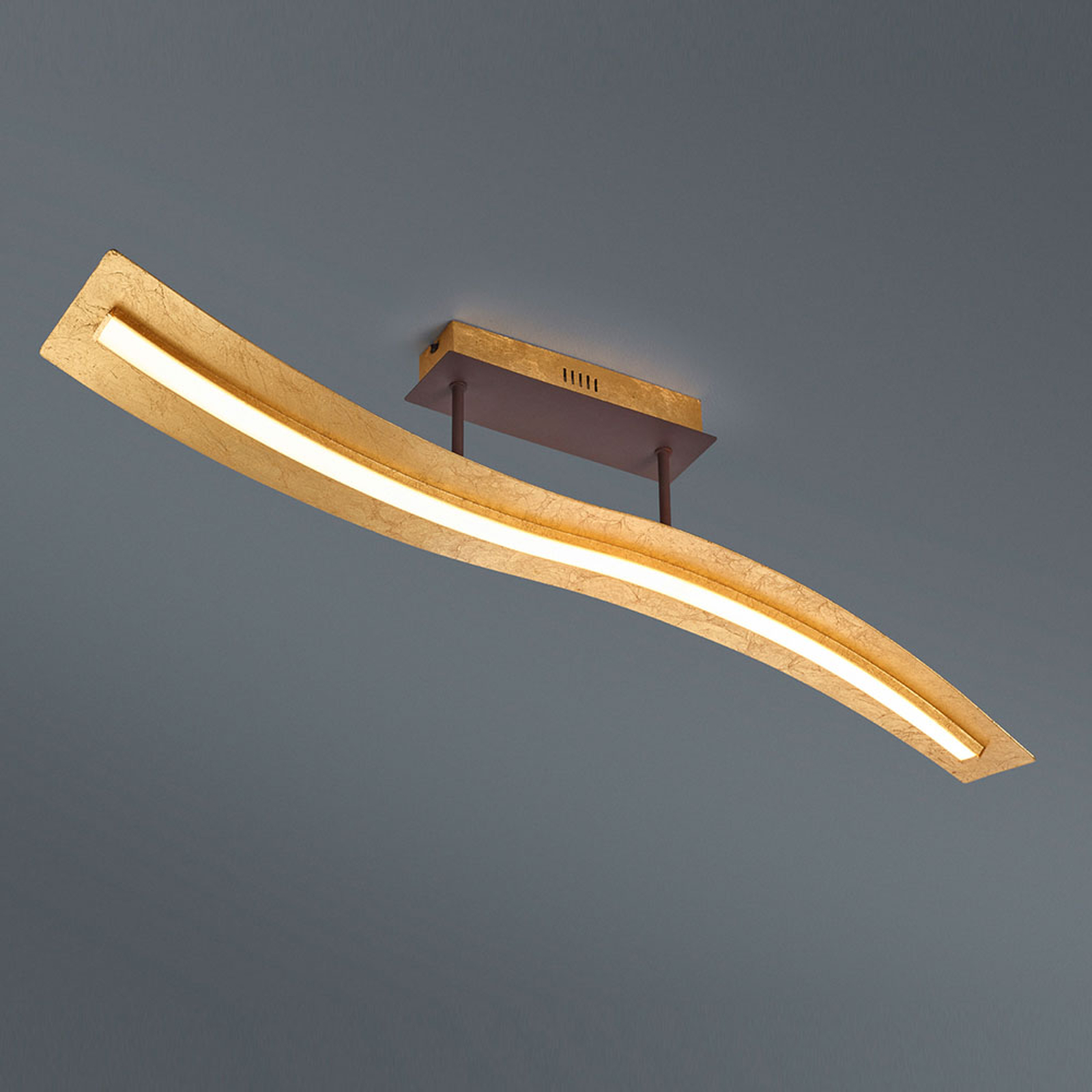LED-taklampa Salerno, SwitchDim, guld