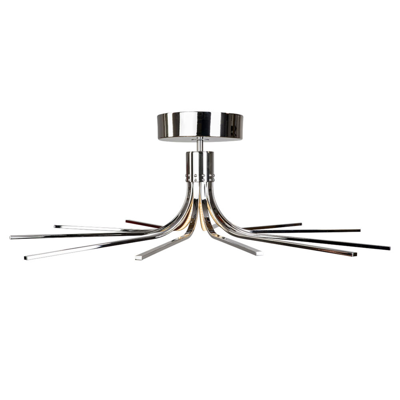 LED-taklampa Torino krom Ø 78 cm
