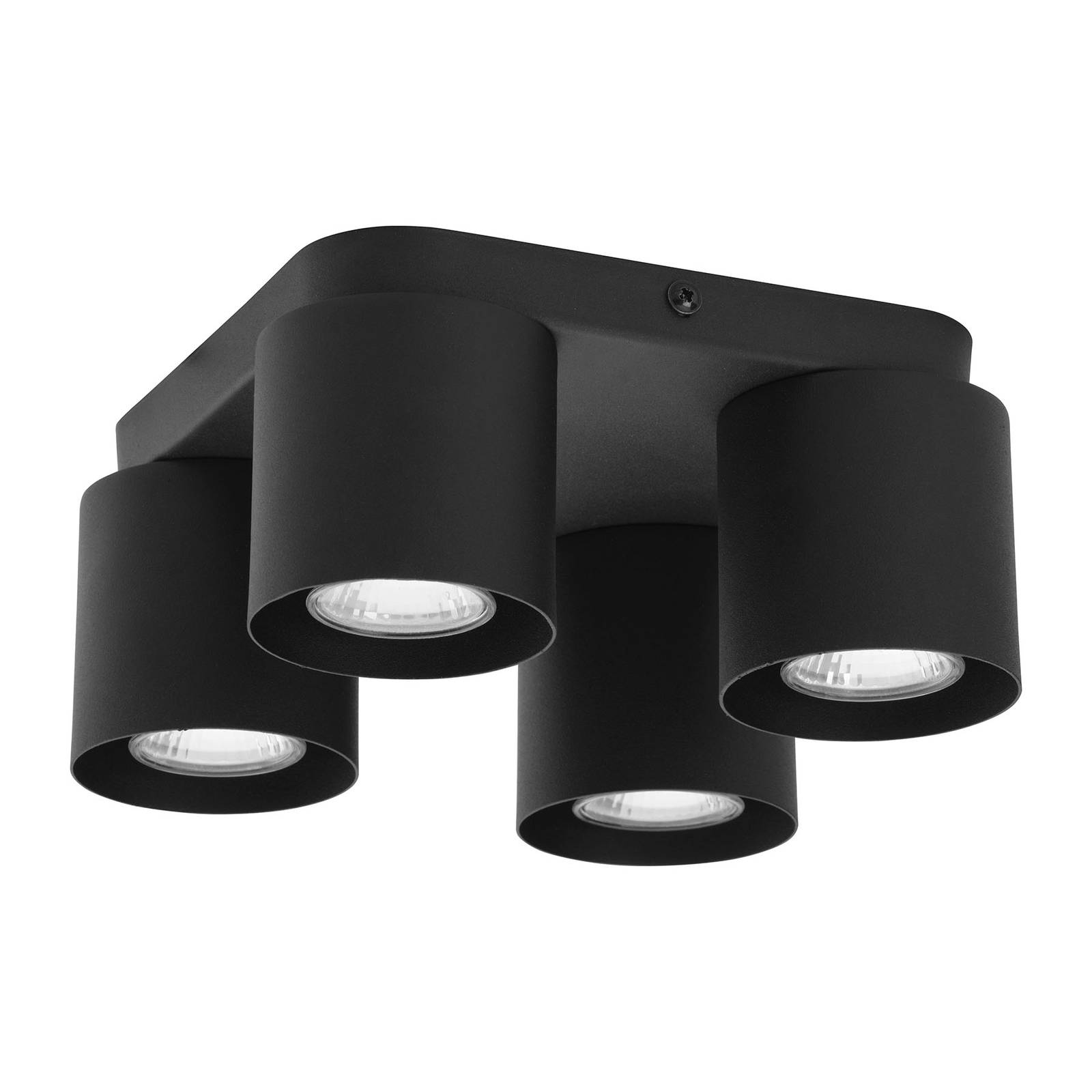 Taklampa Vico, 4 lampor, svart