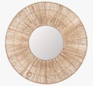 Jute spegel natur