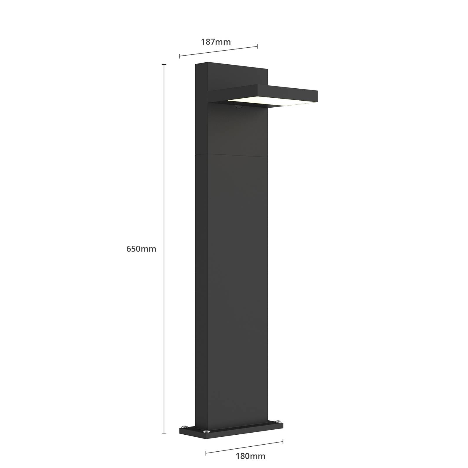 LED-pollare Silvan, 65 cm
