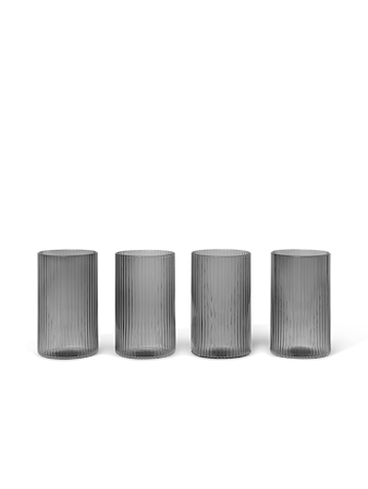 Ripple Verrines - Set of 4 - Smoked Grey