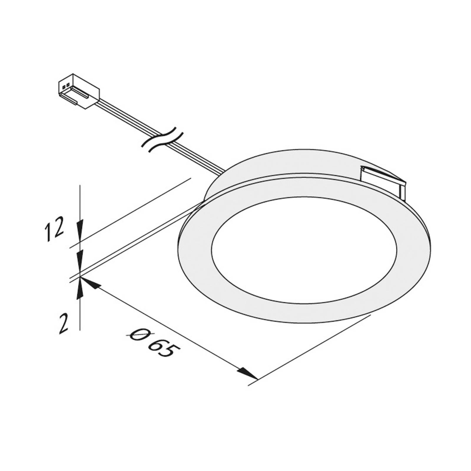 LED-möbelinbyggnadslampa FAR 58 5-pack 3W 4 000 K