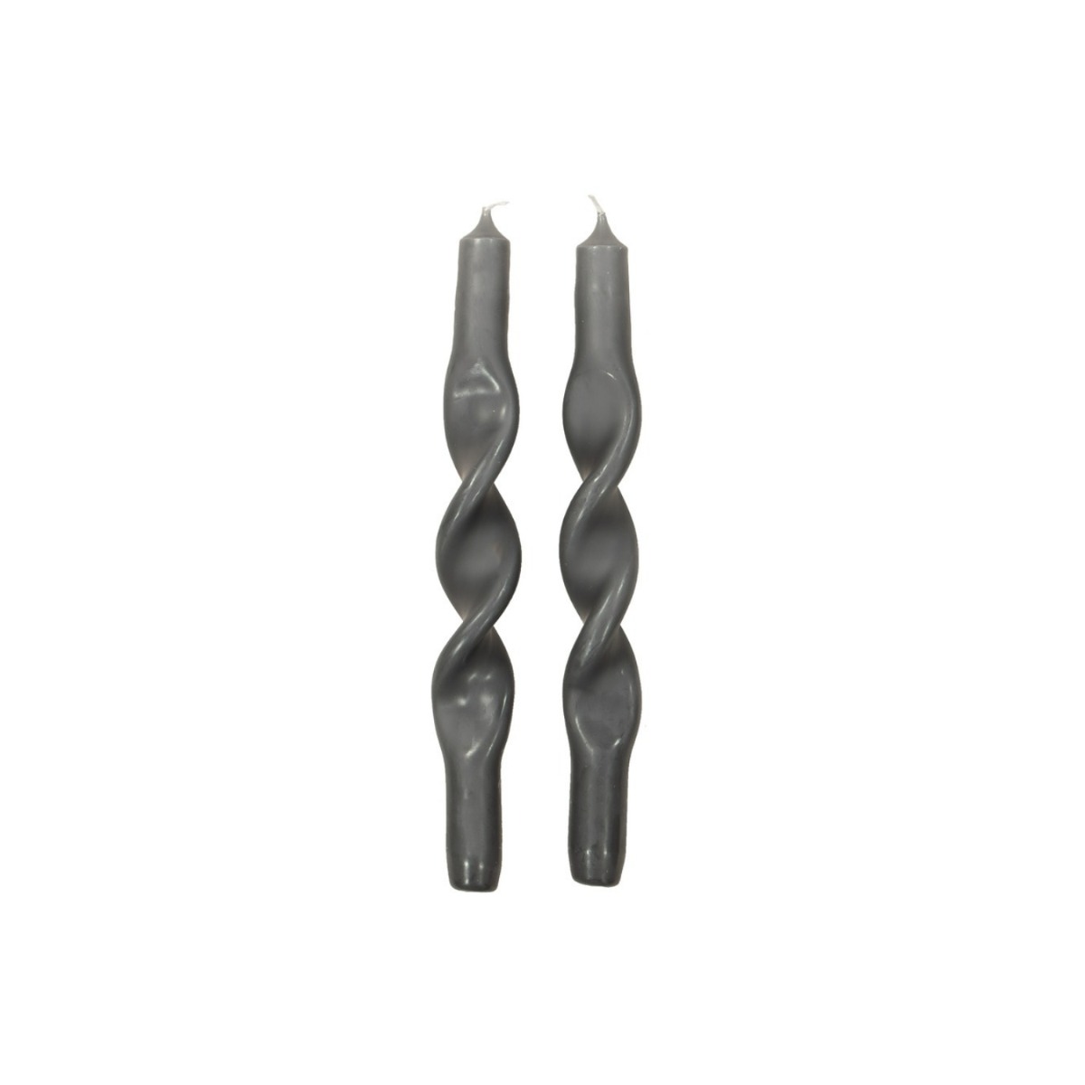Designtorget Ljus Twisted DT 2-pack Grå