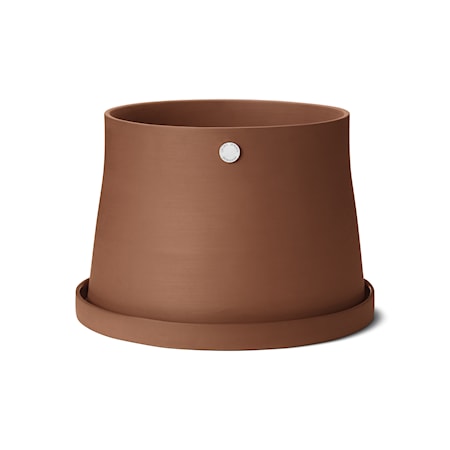 Terra Kruka med fat Terracotta 22,8 cm