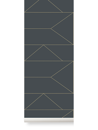 Lines Tapet Graphite