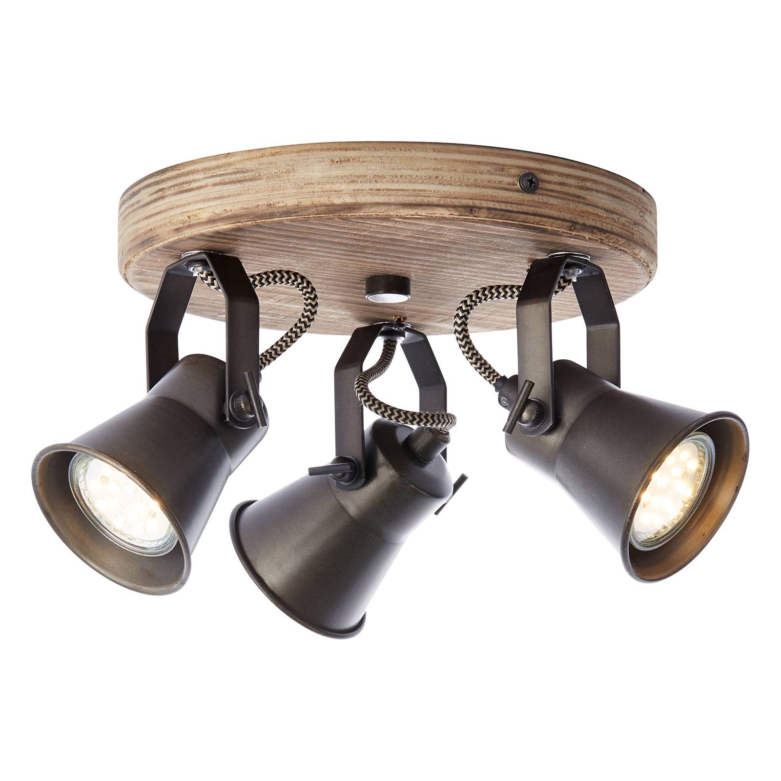 Takspotlight Seed, 3 lampor, svart