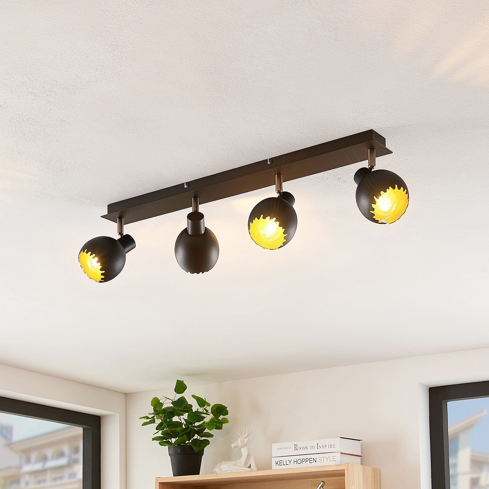 Lindby Agje vägglampa, 4 lampor