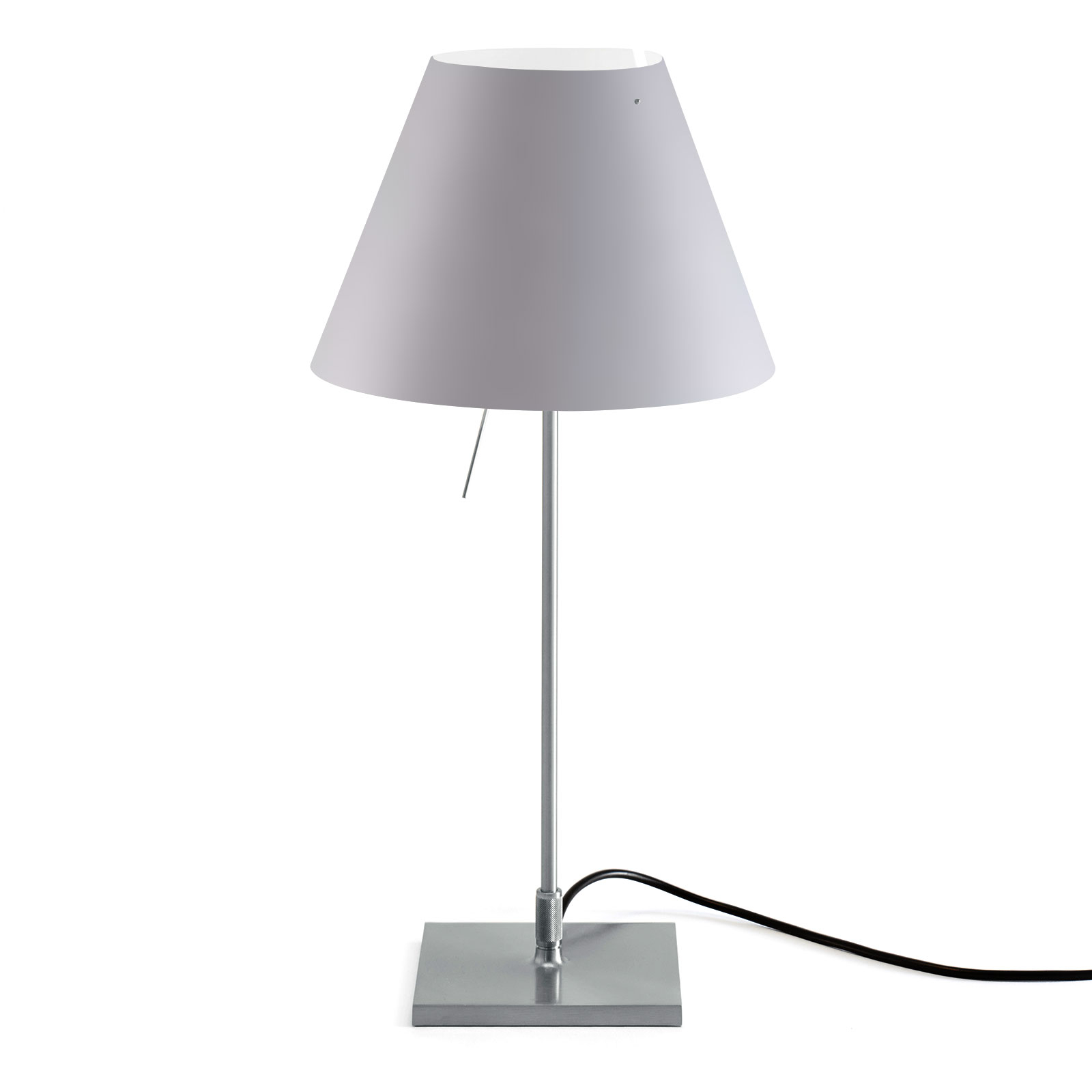 Luceplan Costanzina bordslampa aluminium, vit