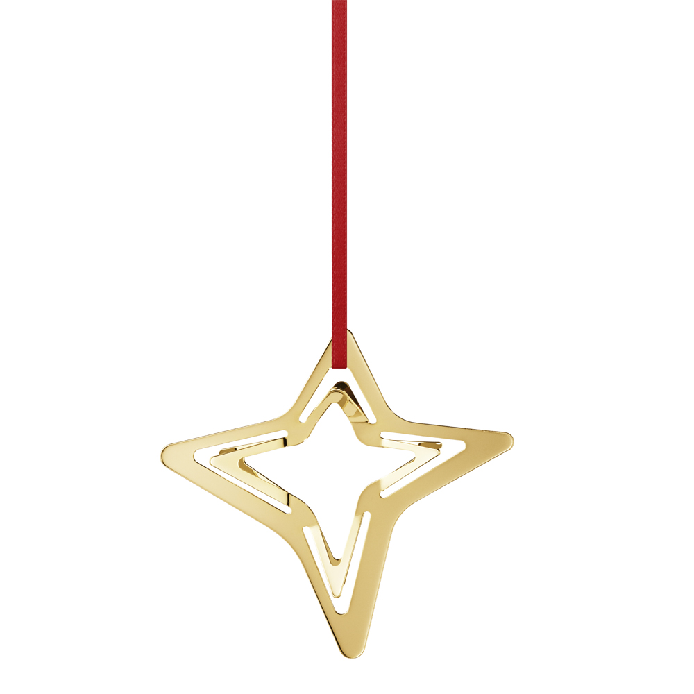 Georg Jensen - 2021 Julpynt Stjärna 4 spets Guld