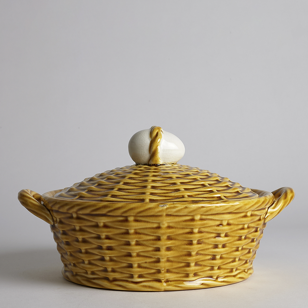 Vintage - SÅLD Äggkarott 26 cm Gul