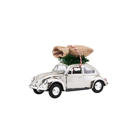 Juldekoration MINI Xmas Bil Krom