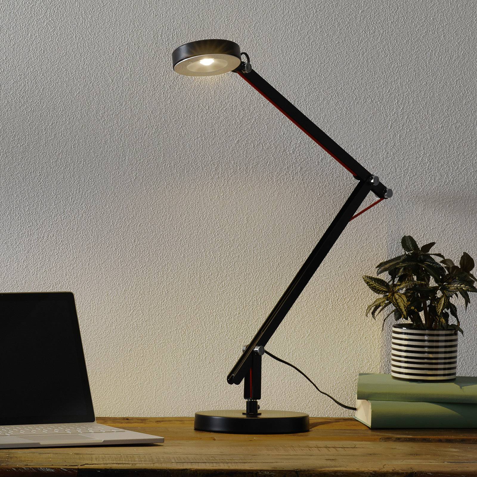 Svart LED-multifunktionell lampa Amsterdam