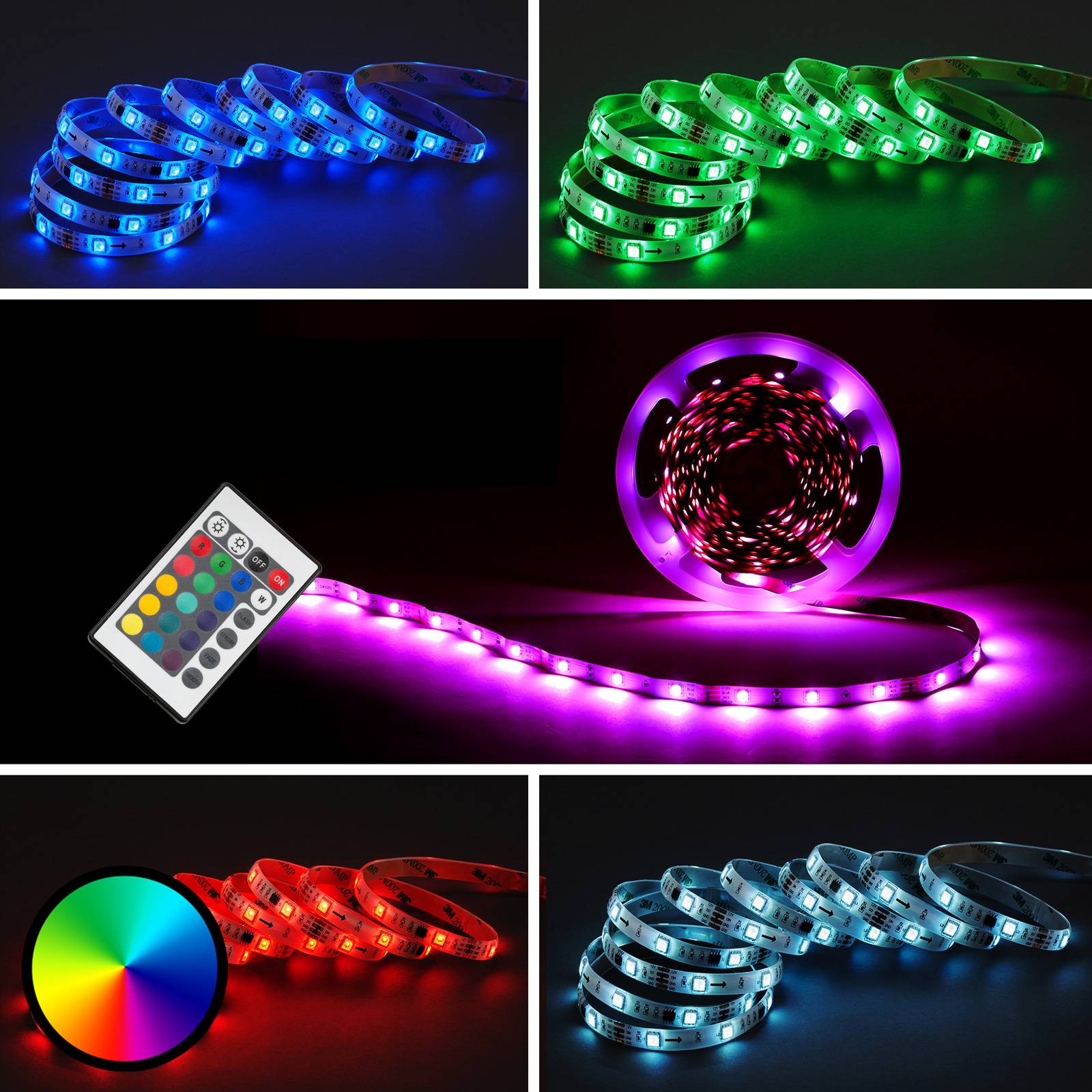 LED-list 2024-300 RGB 10 m fjärrkontroll