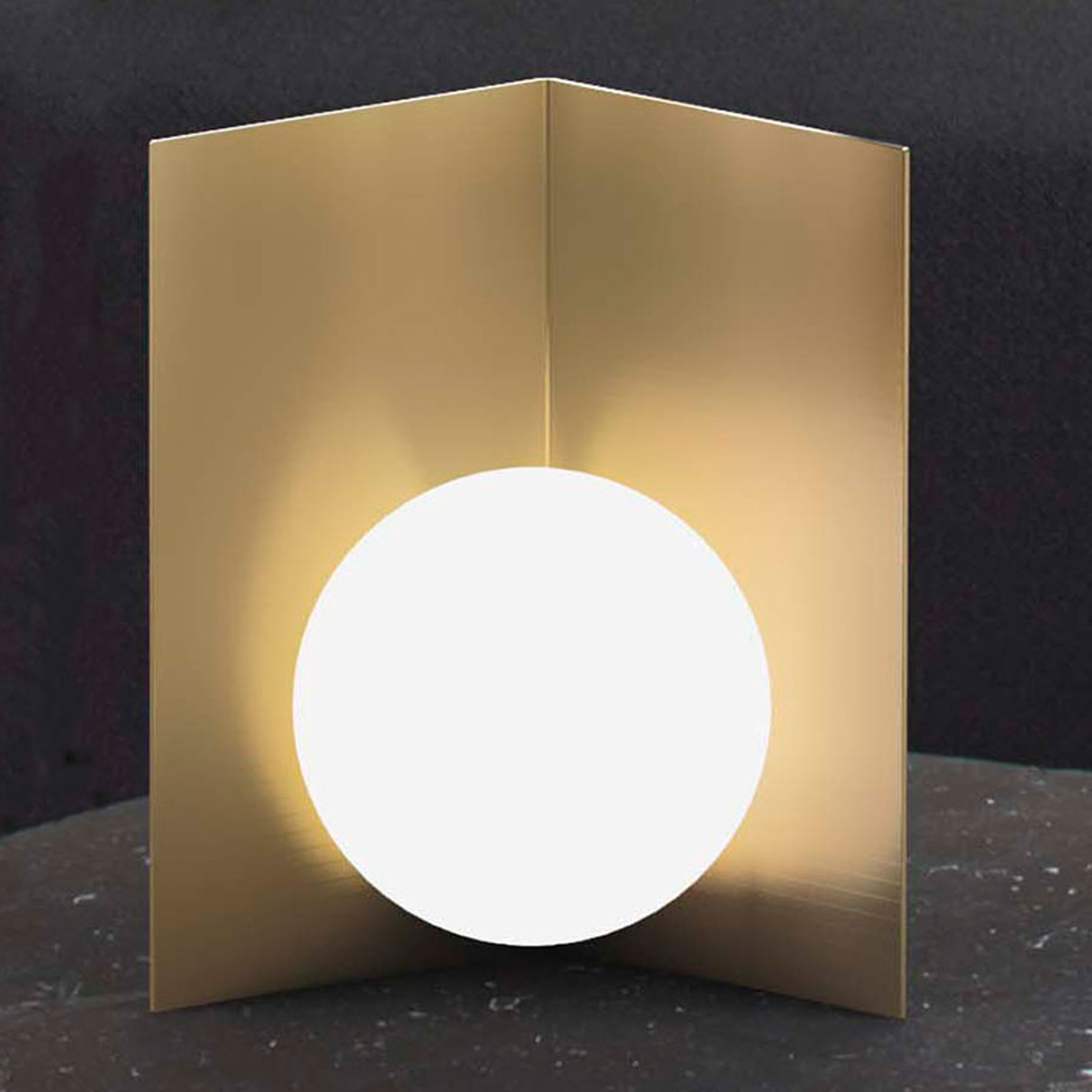 Bordslampa Balance stående guld satinerad