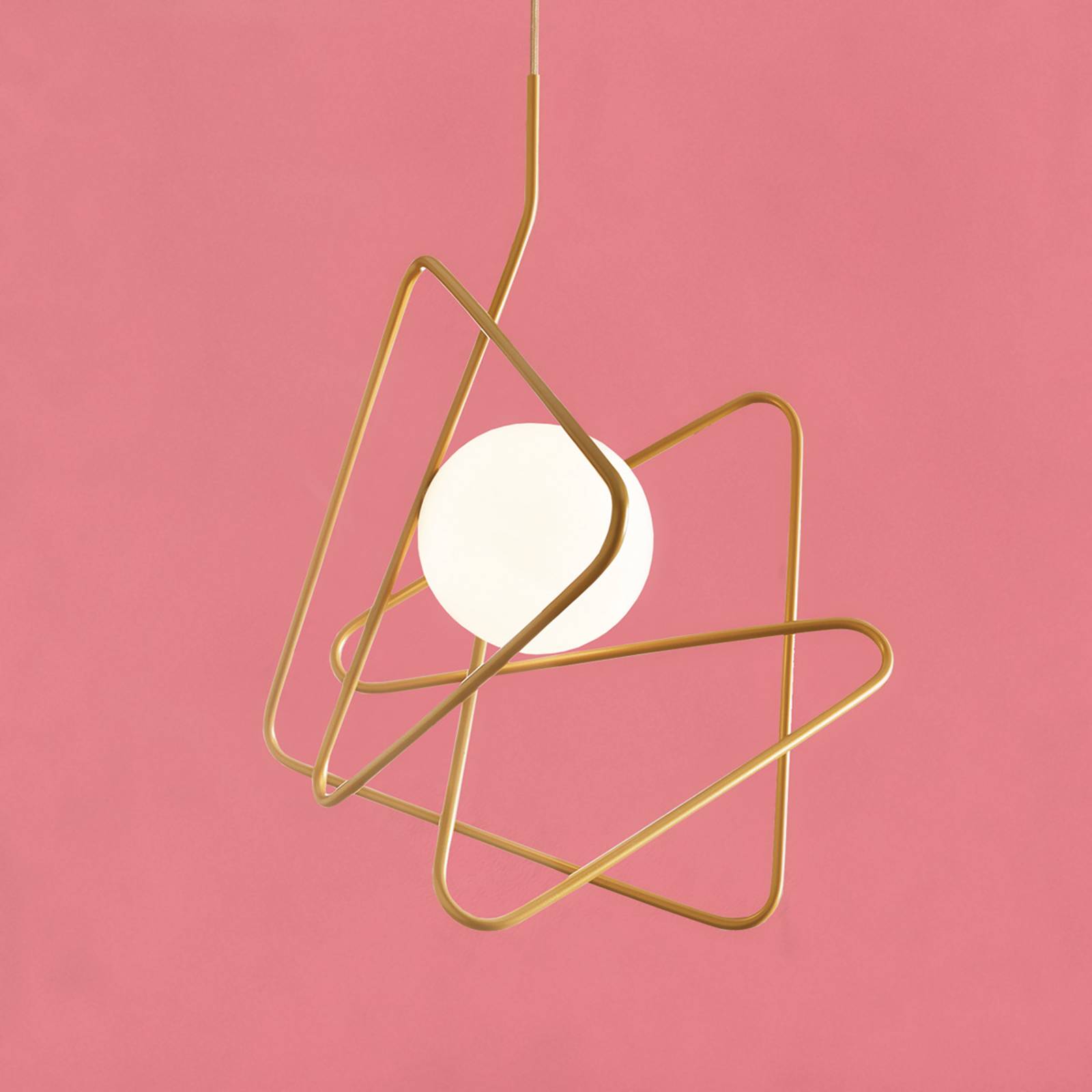 Raffinerad designer-taklampa Inciucio, guld