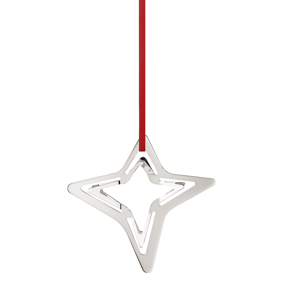Georg Jensen - 2021 Julpynt Stjärna 4 spets Silver