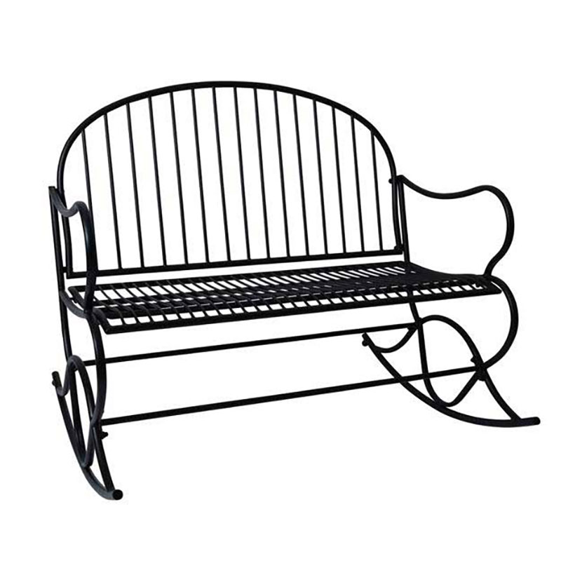 Smidesgungstol 2-sits, svart