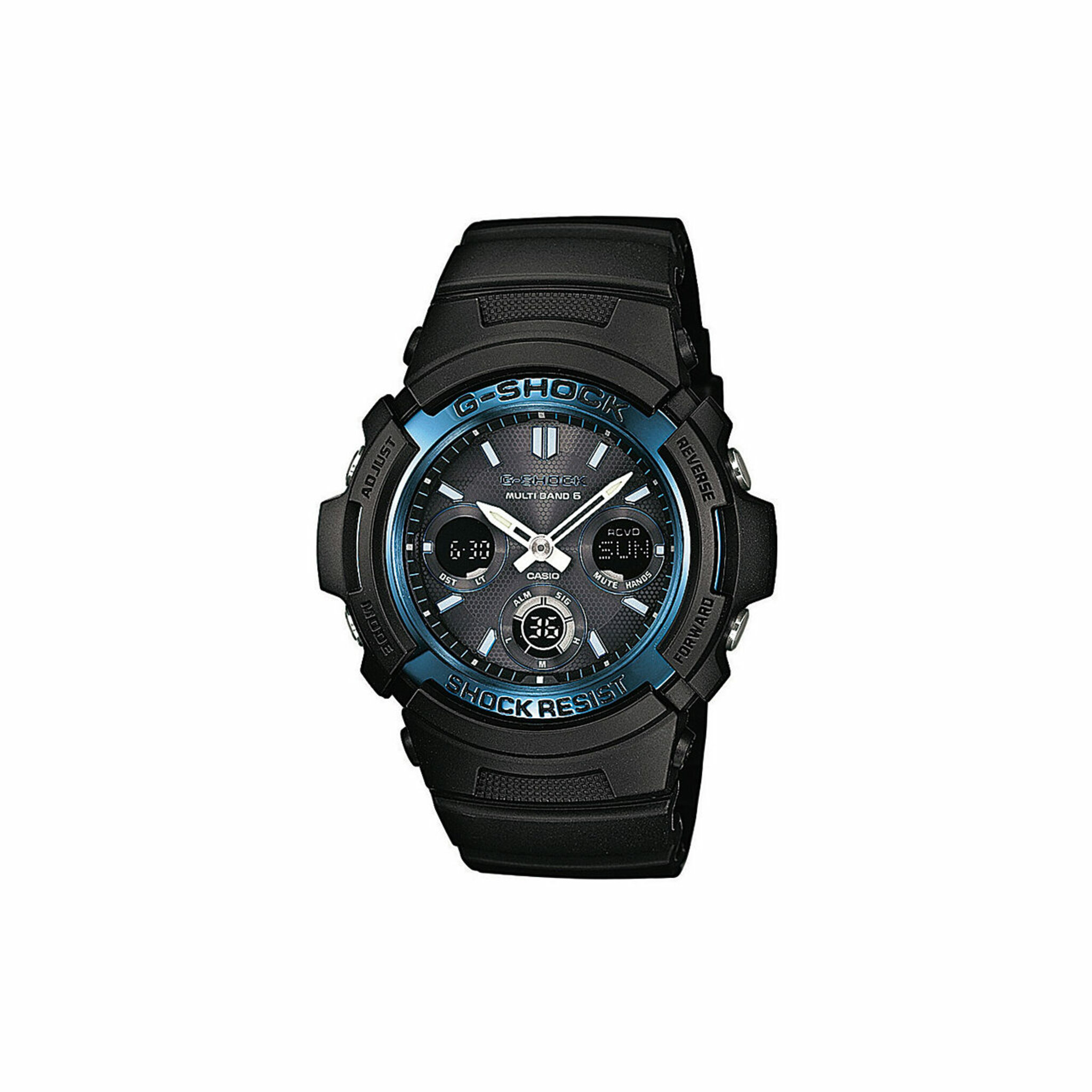 Awg-m100a-1aer, Quartz, 46mm, 20atm, black