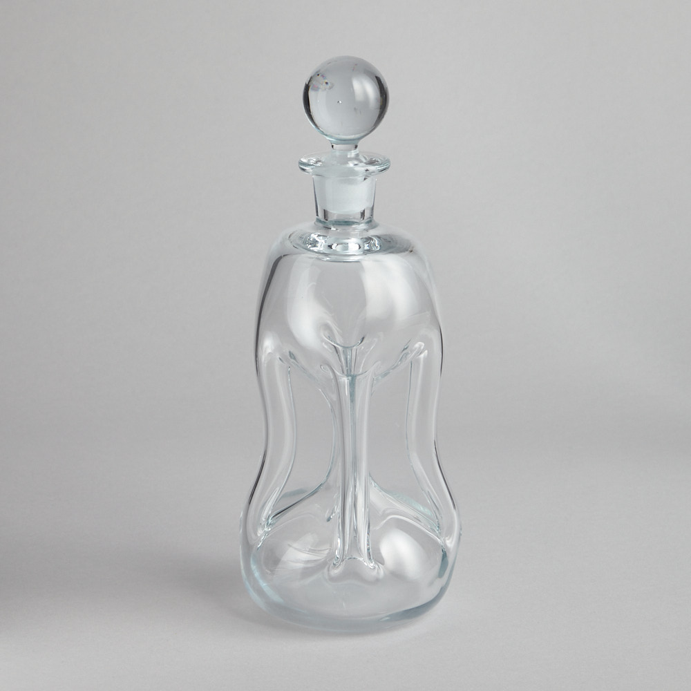 Vintage - SÅLD Kluckflaska i Glas