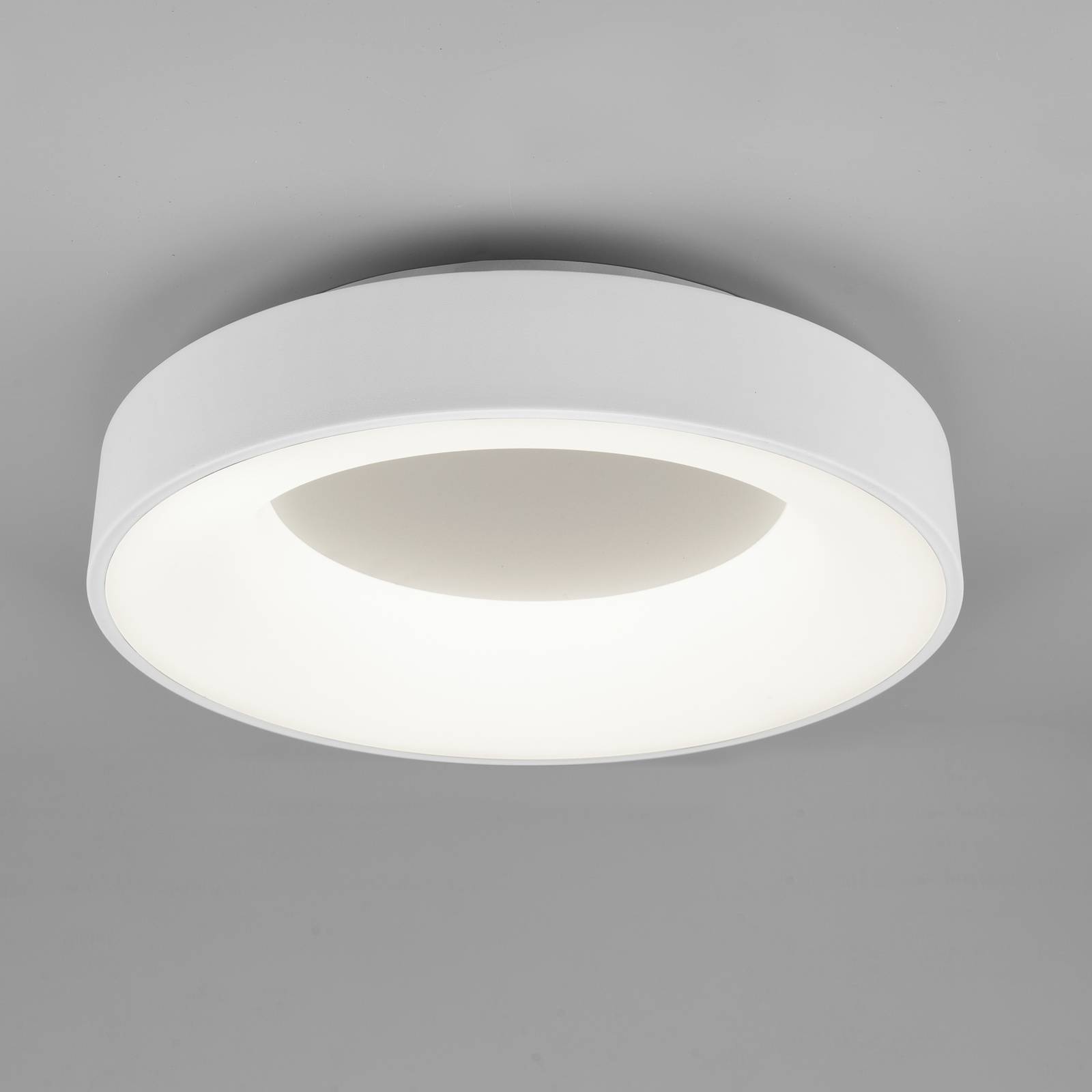 LED-taklampa Girona, switchdim, vit