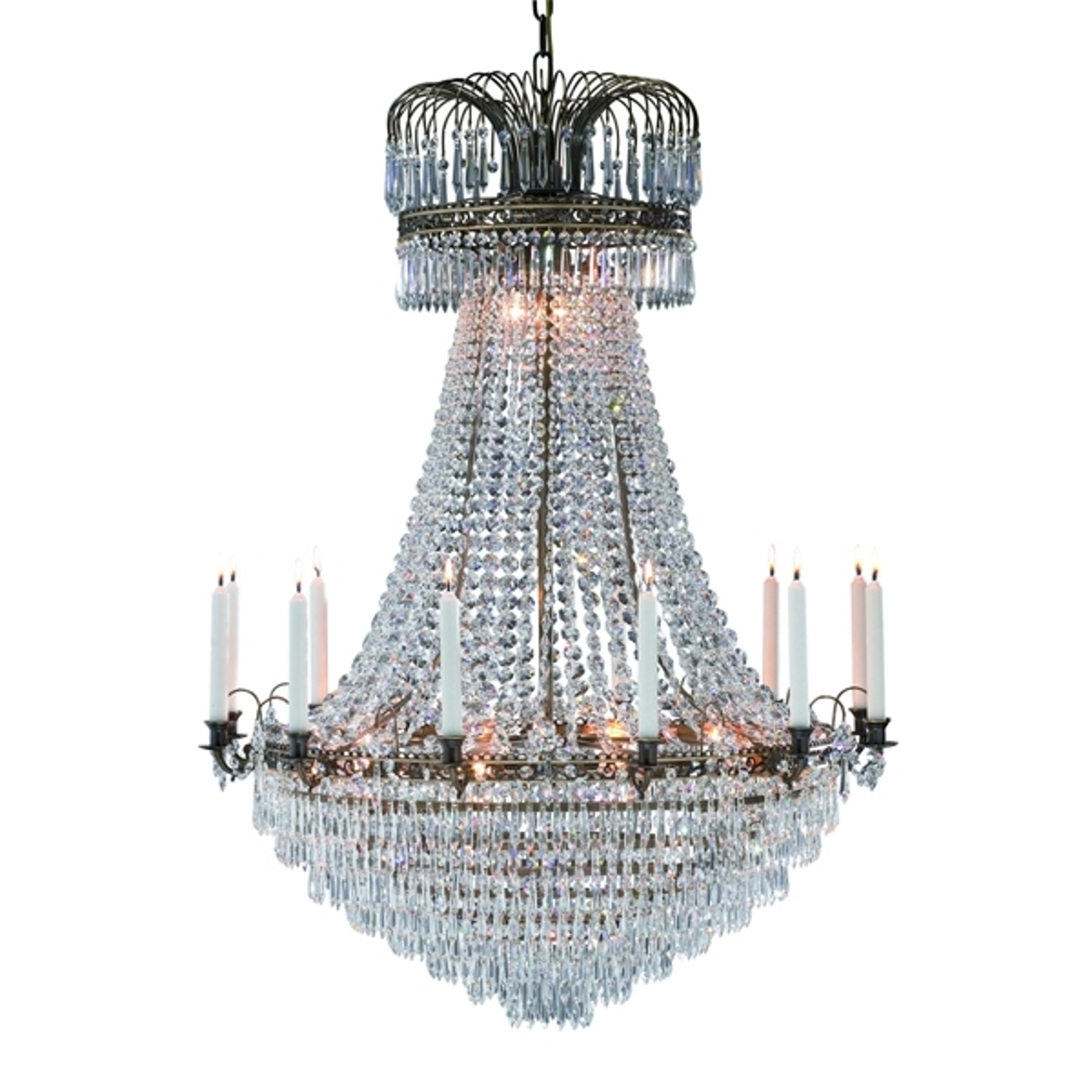 Präktig ljus-lampkrona Lacko 92 cm