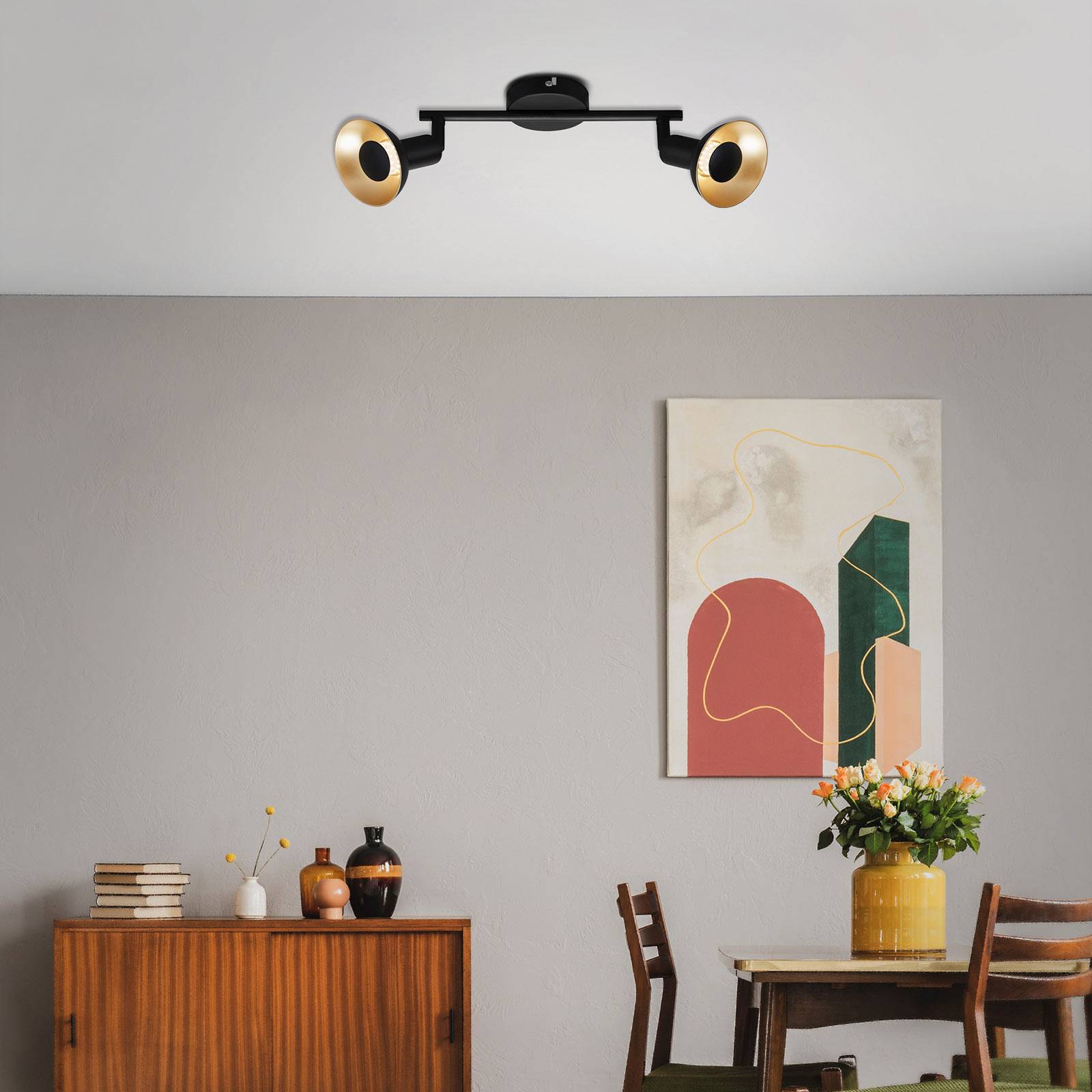 LED-vägglampa Kukui, 2 lampor