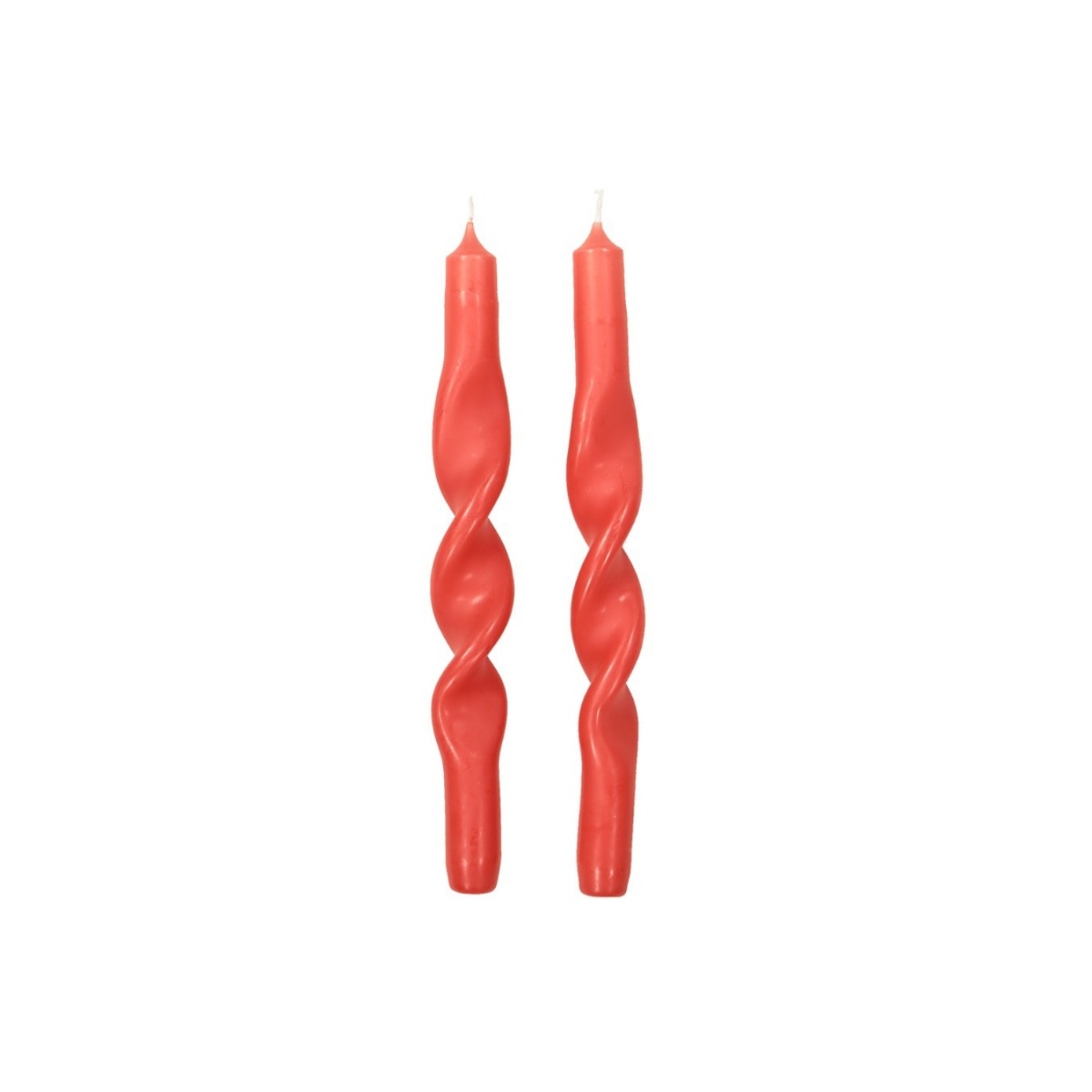 Designtorget Ljus Twisted DT 2-pack Korall