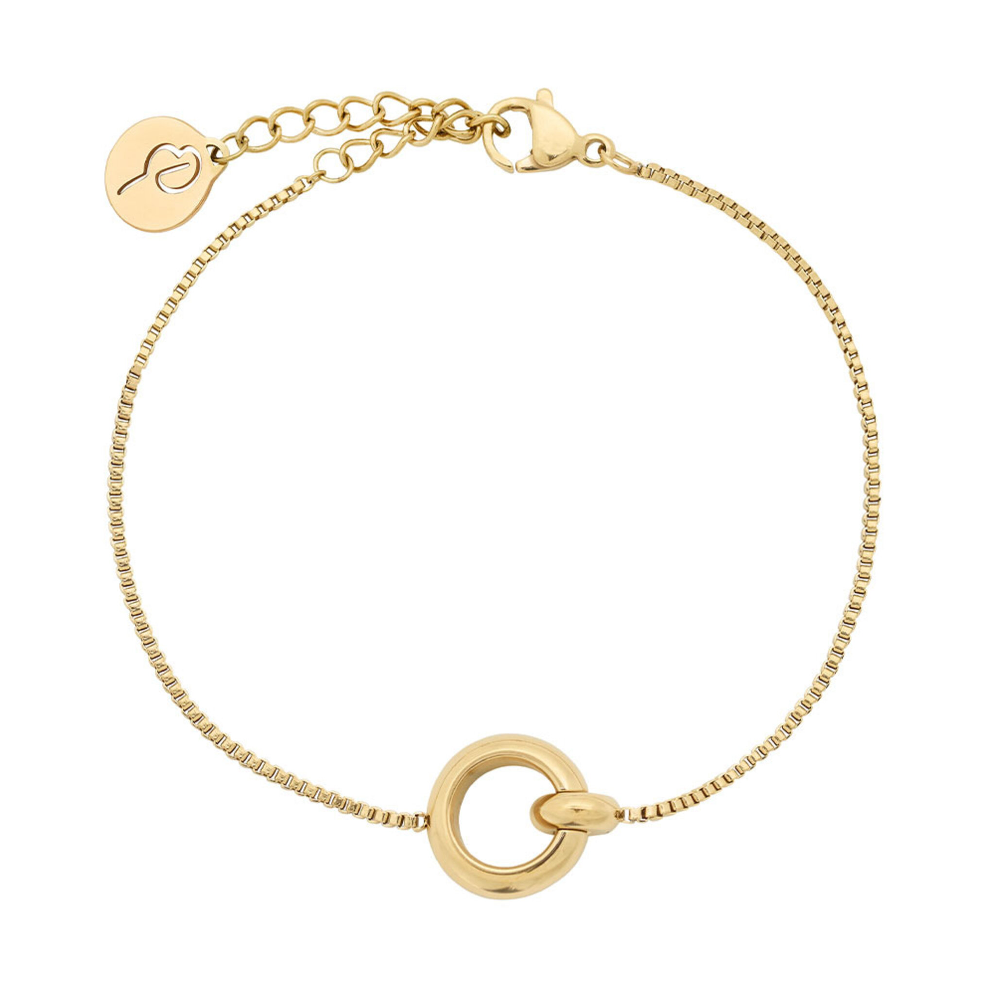 Enso Bracelet Gold, ONE SIZE