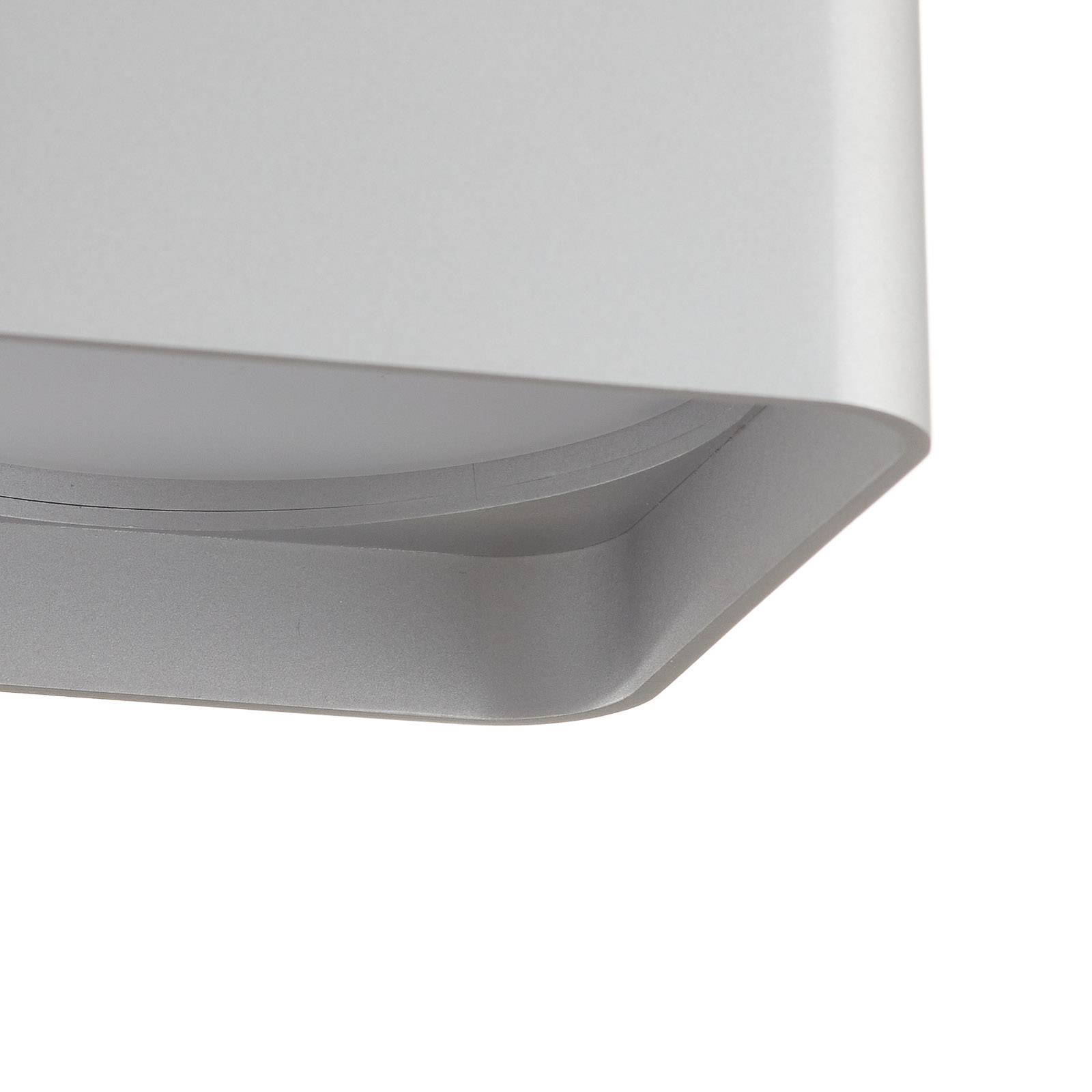 Helestra Dora LED-taklampa kantig, silver matt
