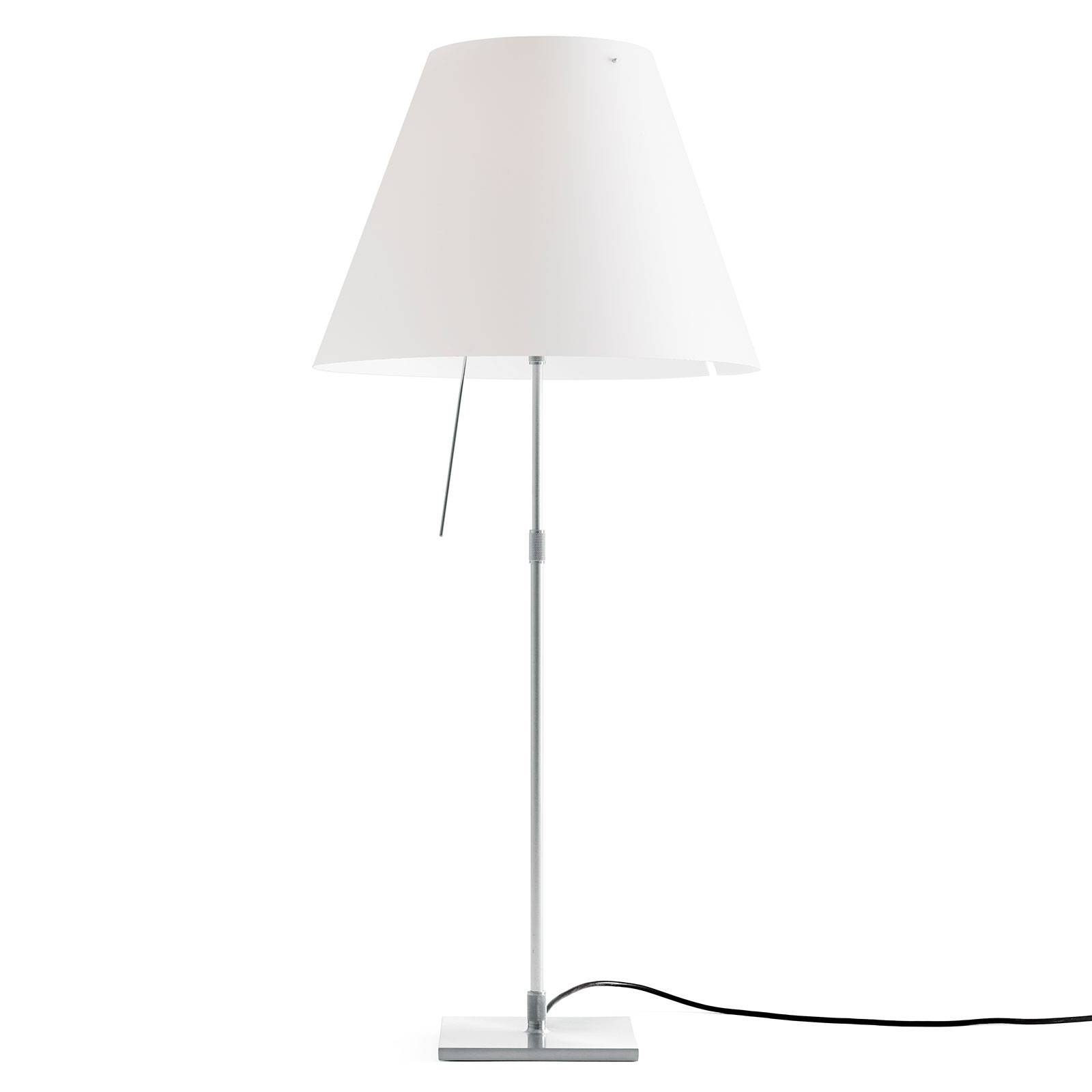 Luceplan Costanza bordslampa D13 aluminium/vit