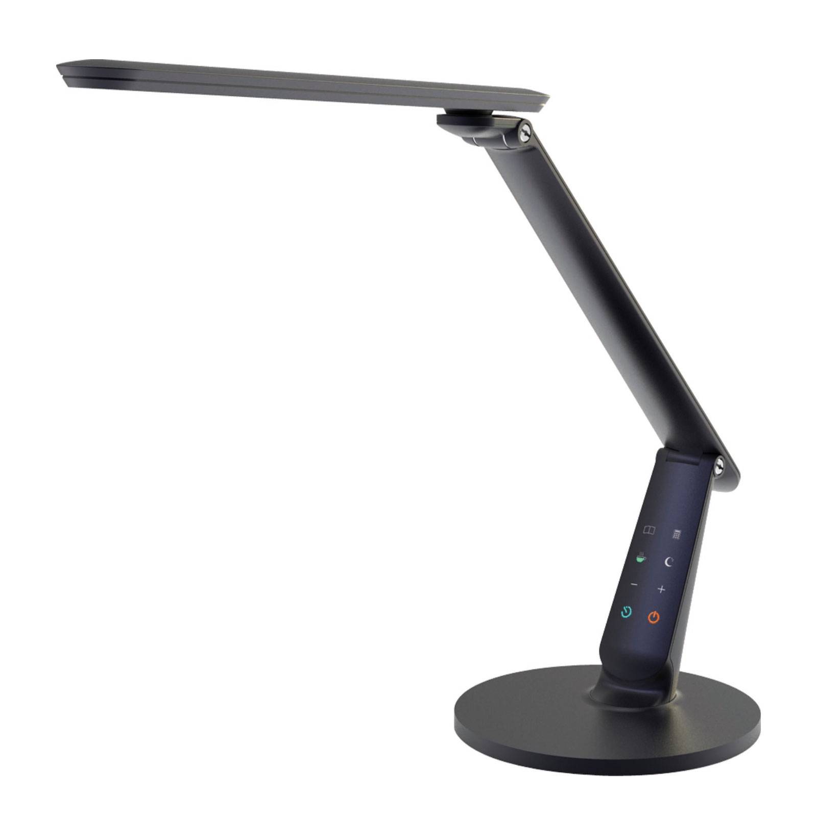 LED-skrivbordslampa Zig med kontrollpanel svart