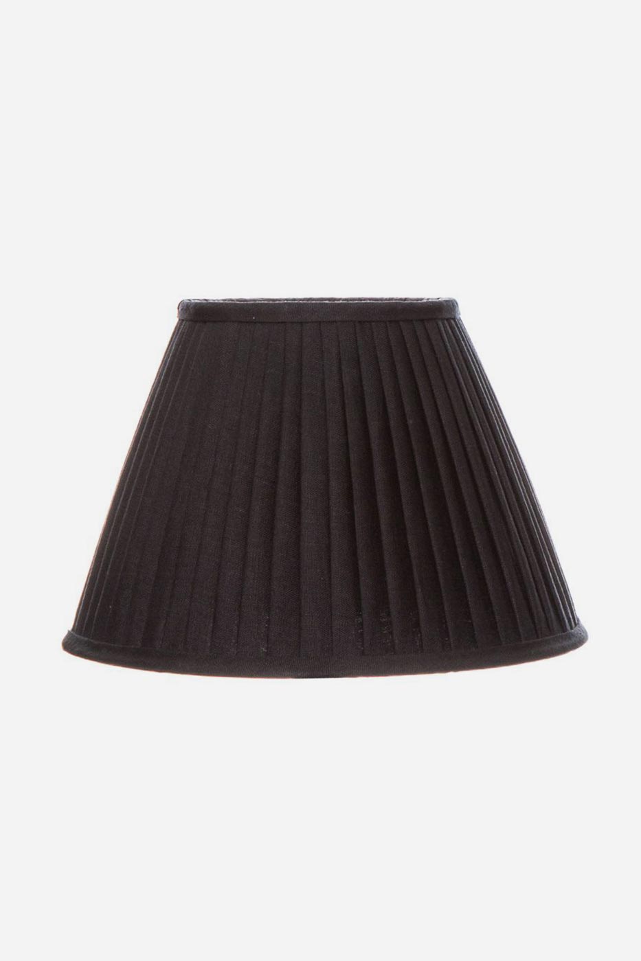 Lampskärm plisserad 35,5 cm svart linne
