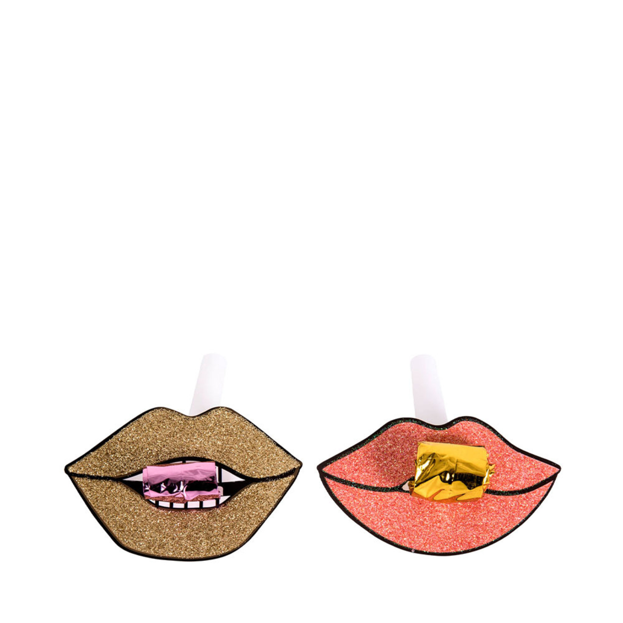 Partyvisslor MOUTH 4-pack, 4-PACK