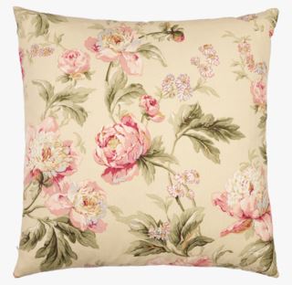 Floral balley prydnadskudde multi/gul