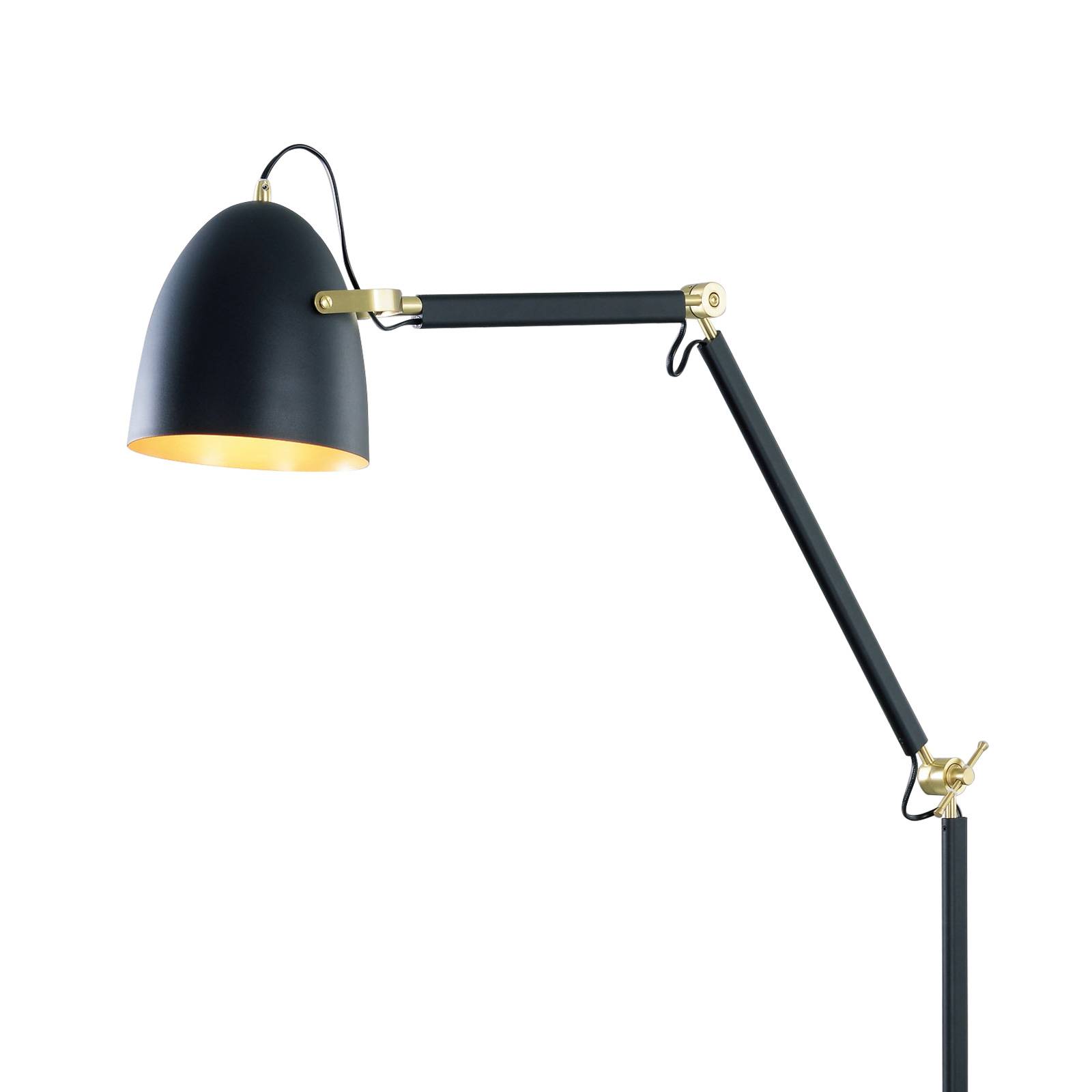 Lucande Nordin golvlampa svart/guld
