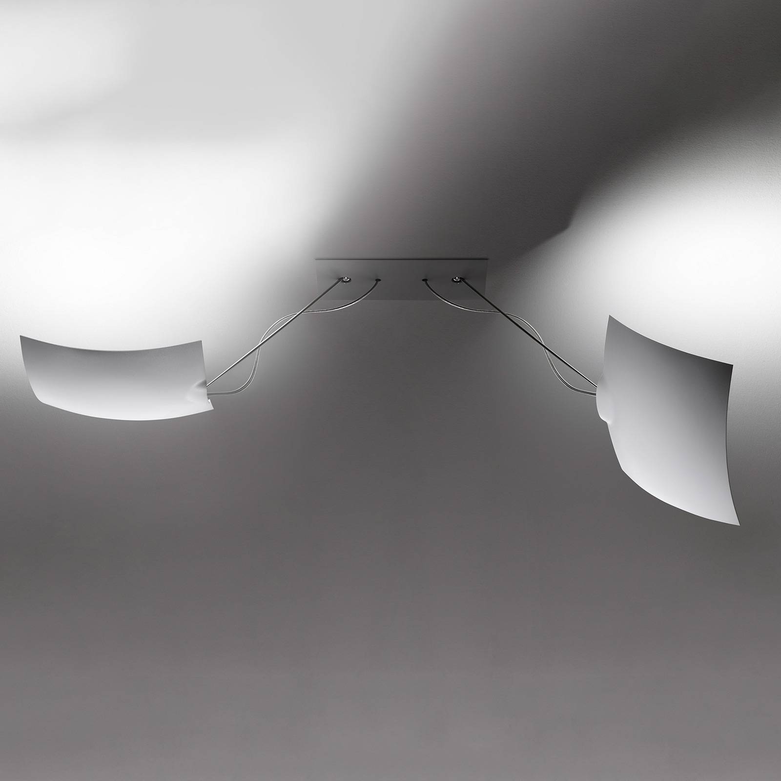 Ingo Maurer 2x18x18 LED-taklampa, 2 lampor