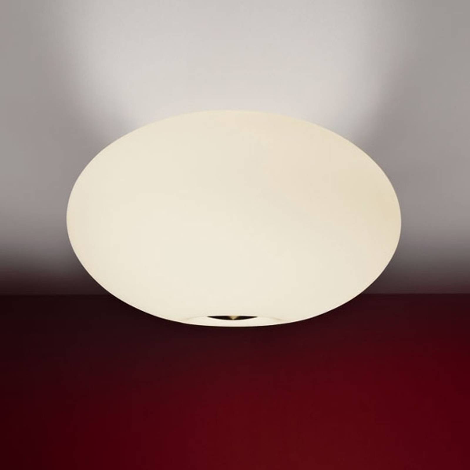 Präktig taklampa AIH 28 cm, matt creme