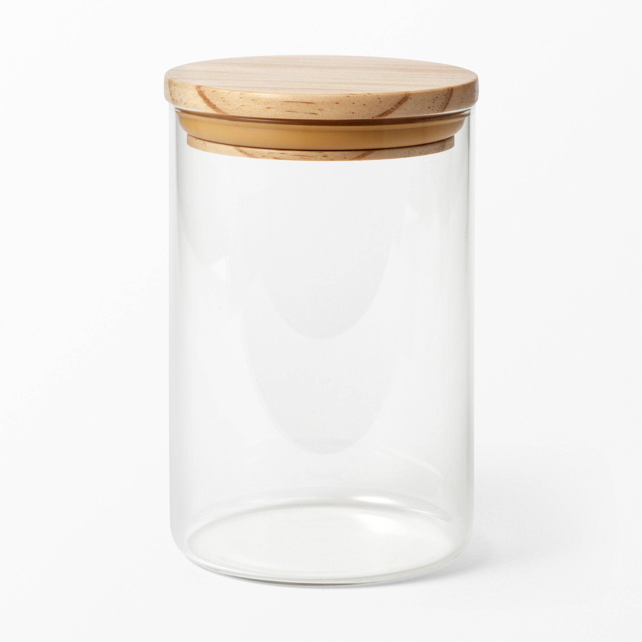 Glasburk med trälock, 0,9 L