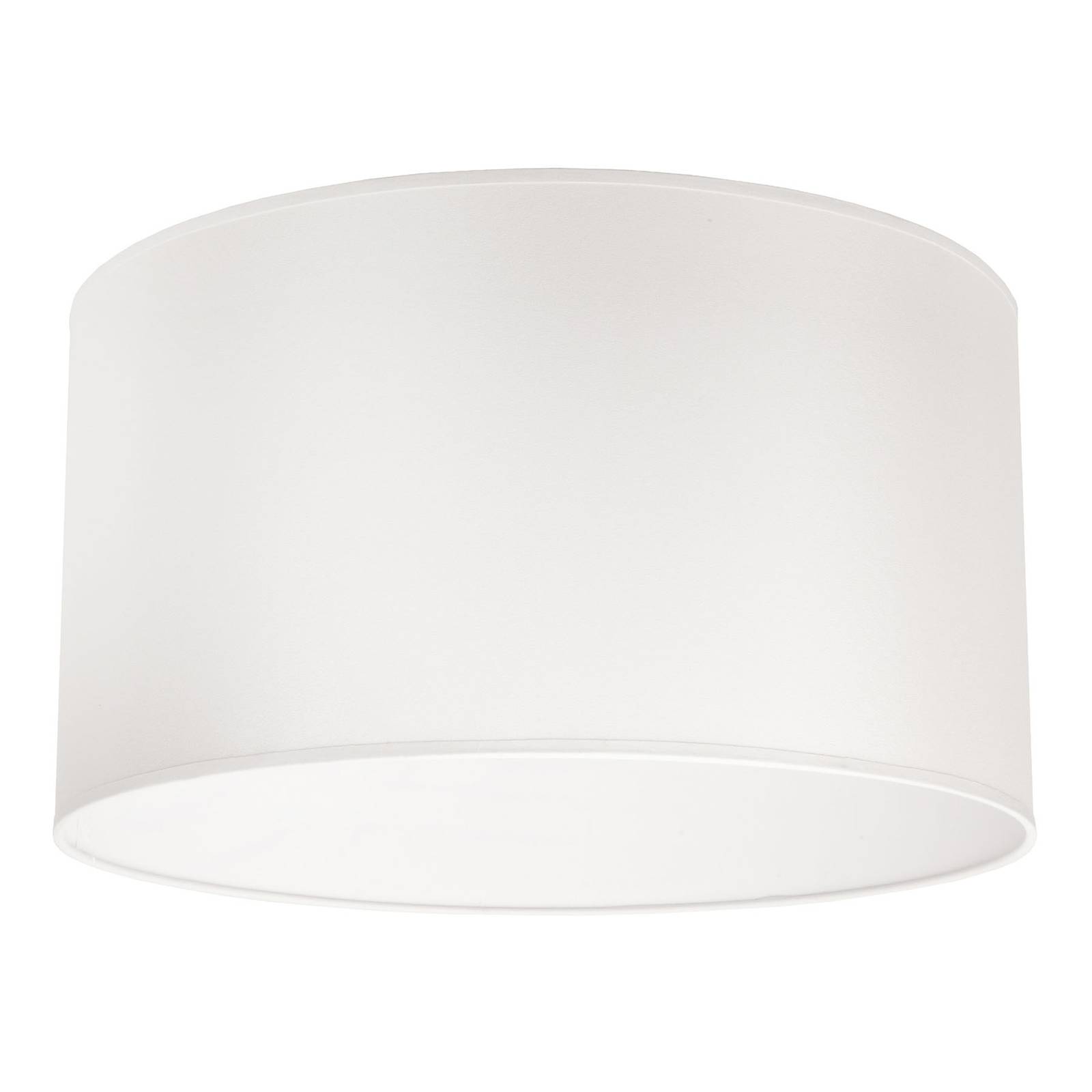 Taklampa Dorset av textil, vit
