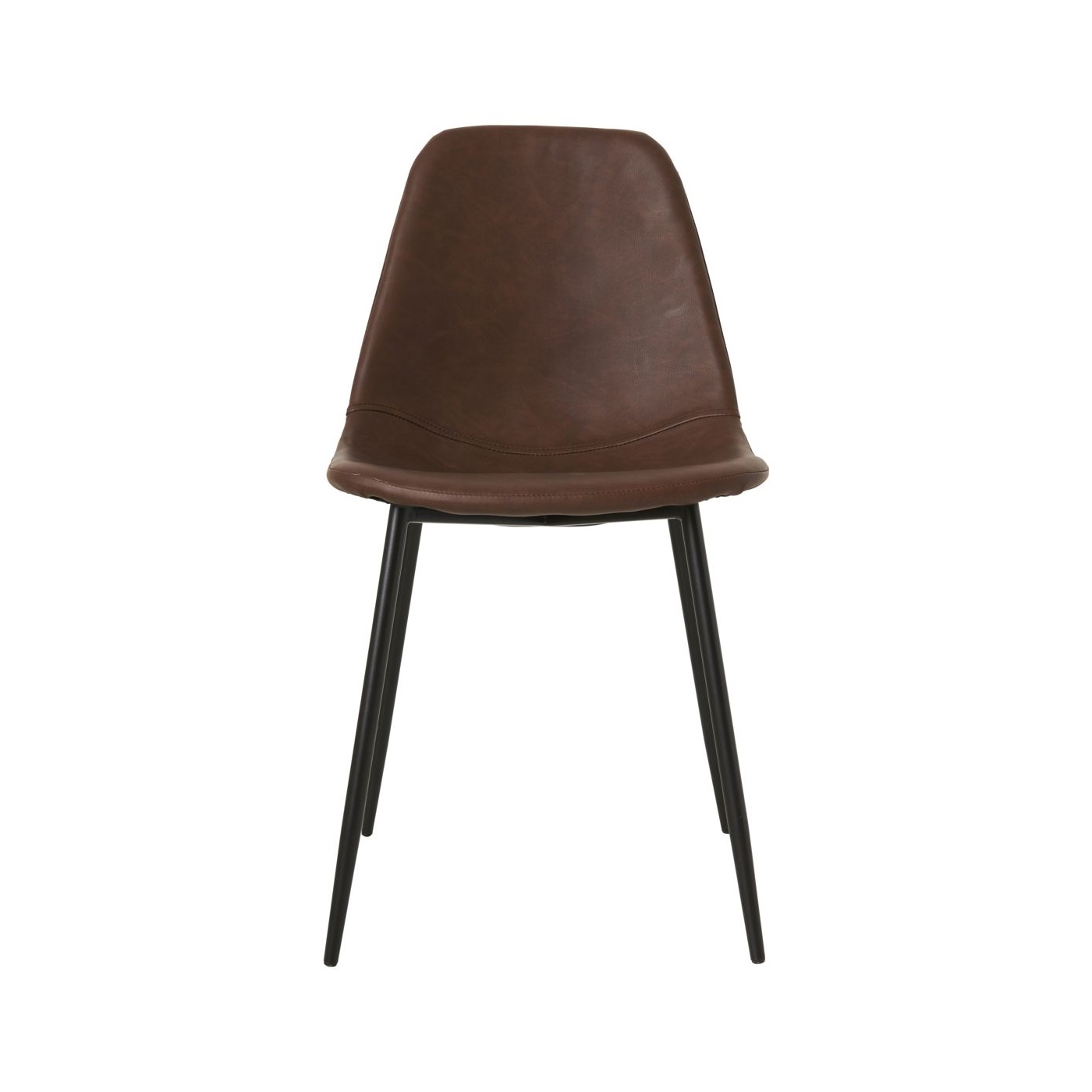 Stol CHAIR FORMS brunt skinn, House Doctor