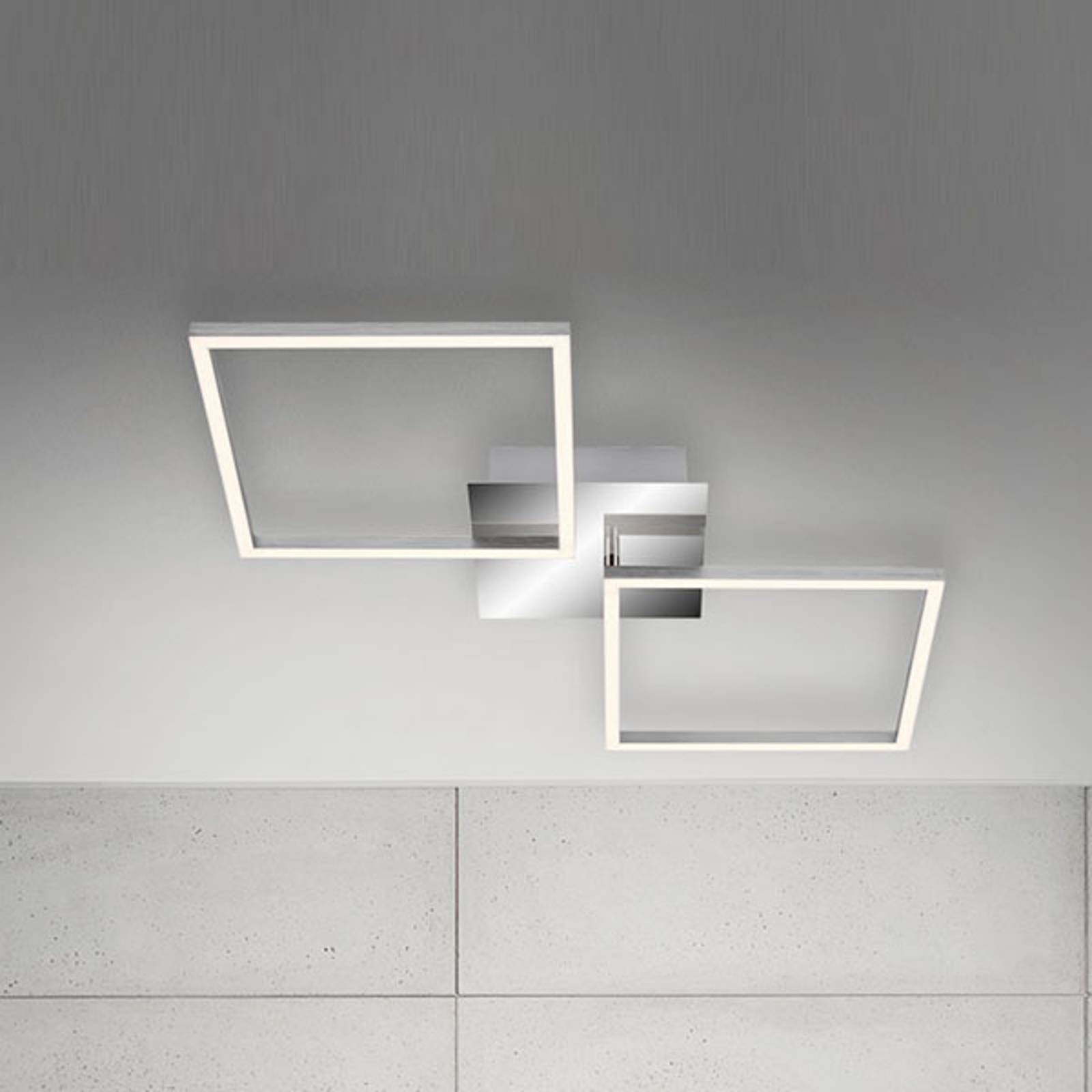 LED-taklampa Frame aluminium 76 x 36 cm