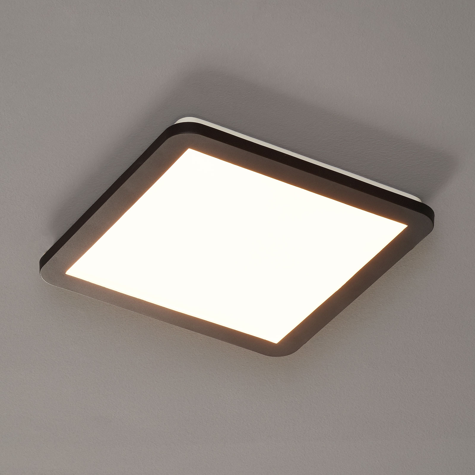 LED-taklampa Camillus, kvadratisk, 30 cm