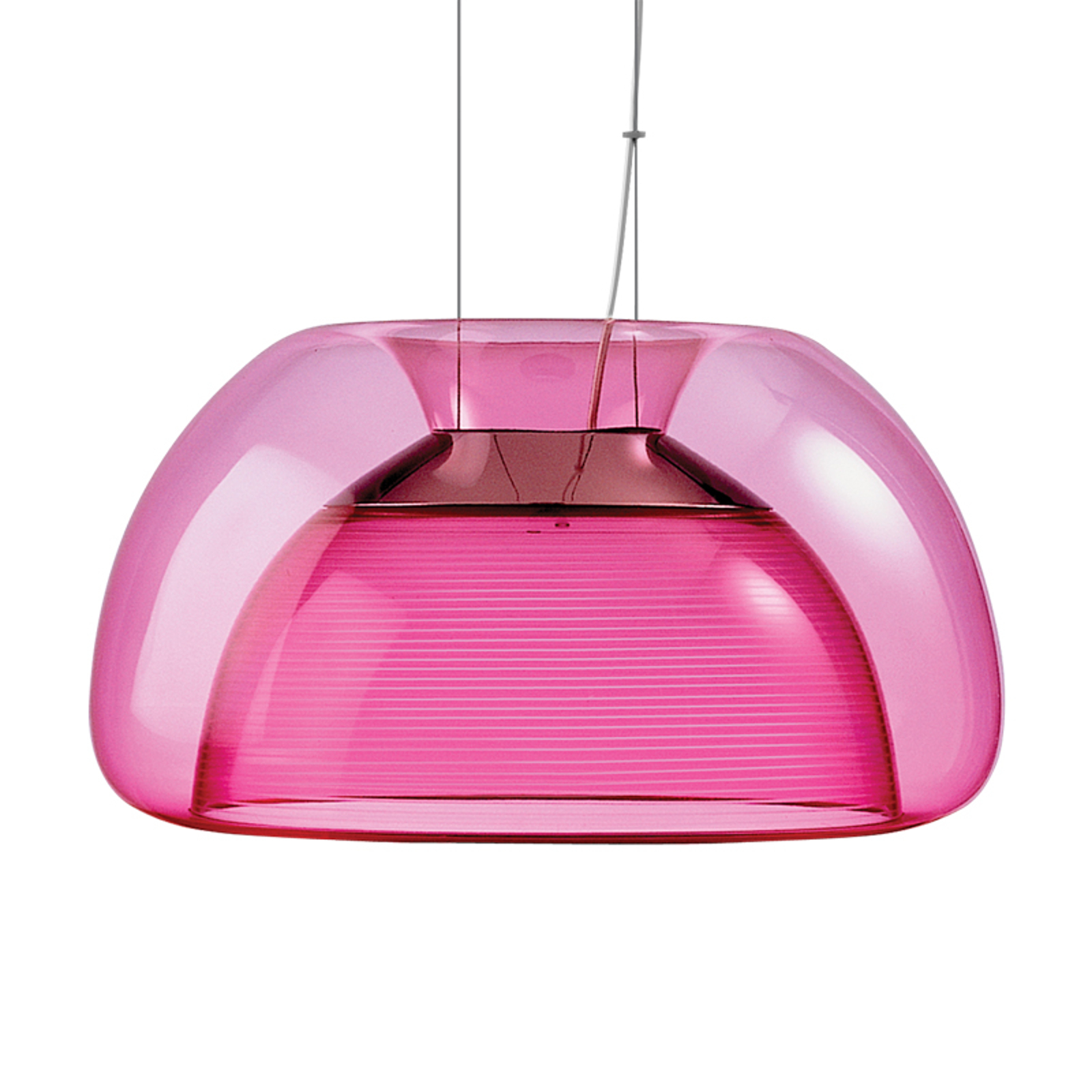 Färgstark LED-hänglampa Aurelia, rosa