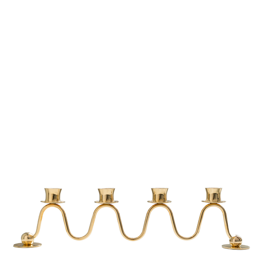Hilke - Lignano Sabbiadoro 4 Ljusstake 39 cm Guld