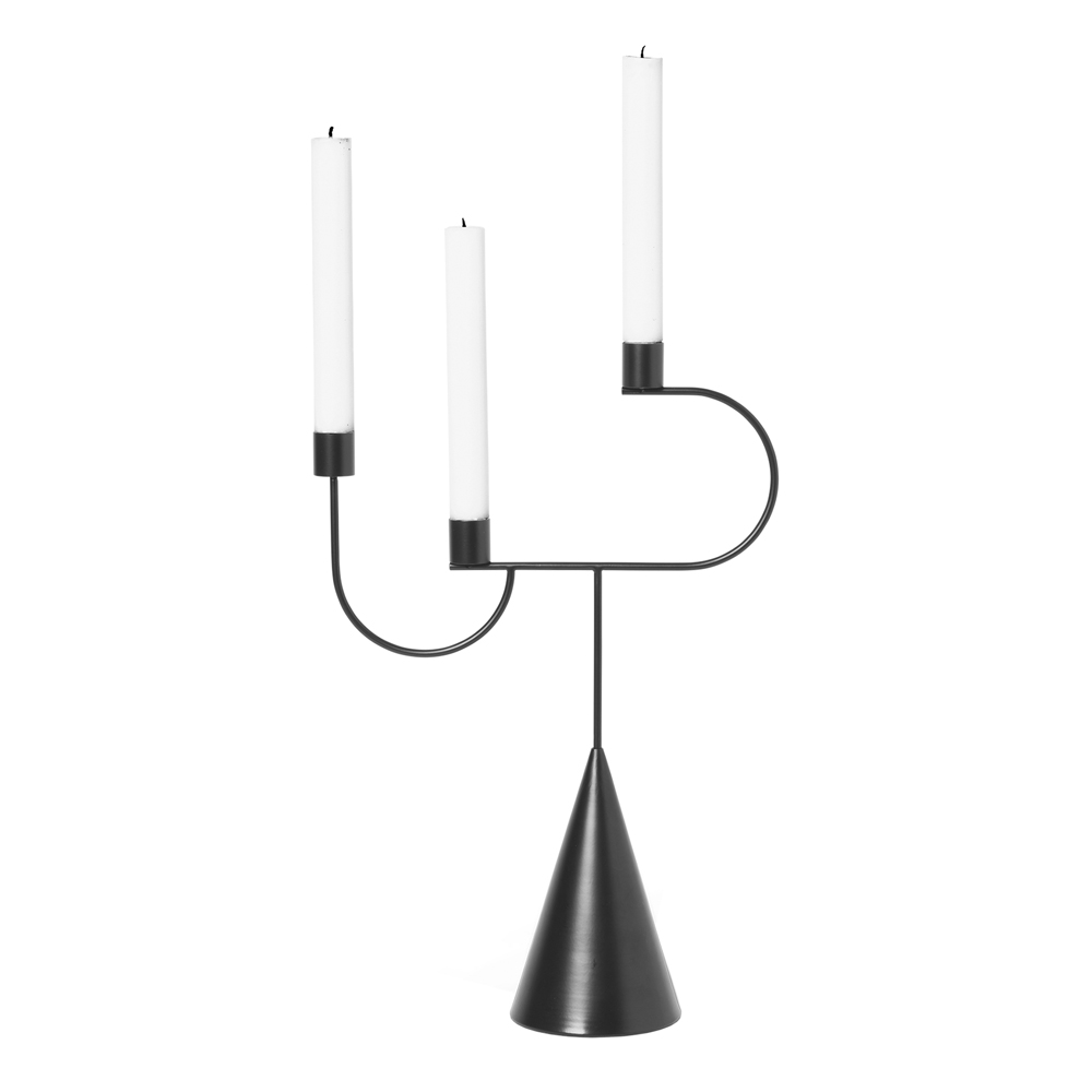 Ferm Living - Avant Ljusstake 47 cm Svart