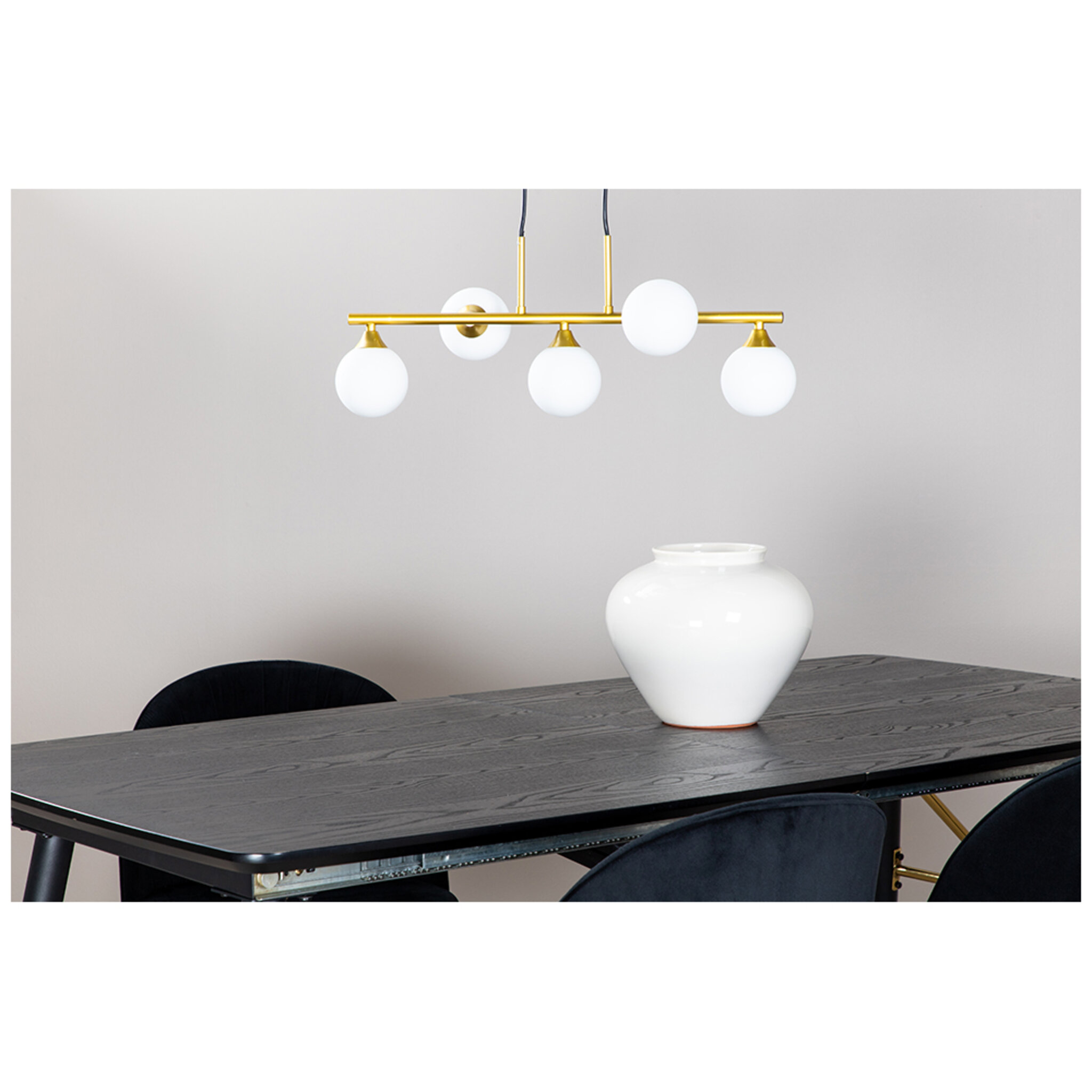Taklampa Orb 63x27x27cm, mässing