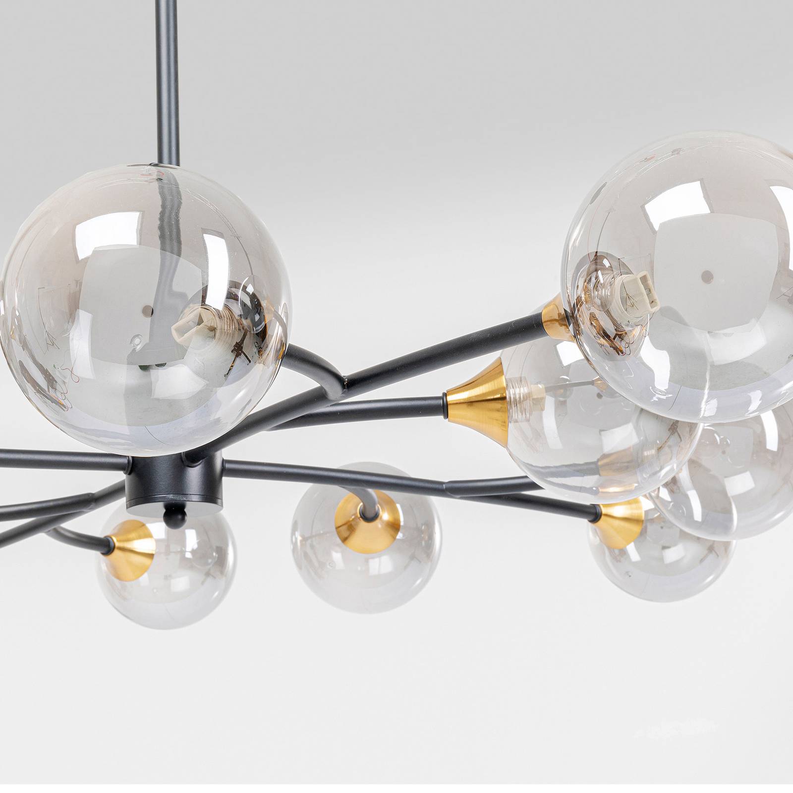 KARE Molecules 12 taklampa med klara kulor